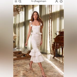 V.Chapman The Violet Dress in Coconut Macaron